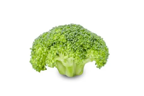 Fresh broccoli isolated on a white background for cooking Foto stock