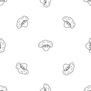 Fresh broccoli pattern seamless vector Illustrazione stock