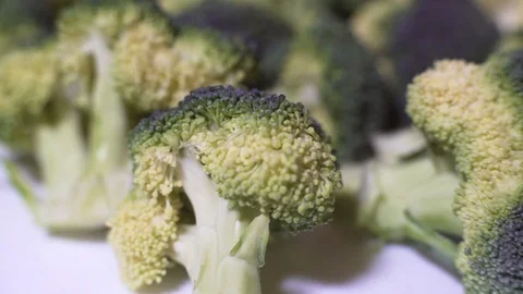 Fresh Broccoli Rotating Stock Footage 102521312