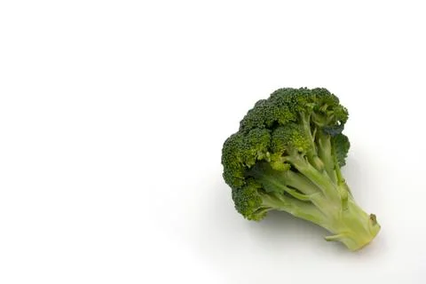 Fresh Broccoli stack isolated on white background. Green and fresh vegetables Stock Photos