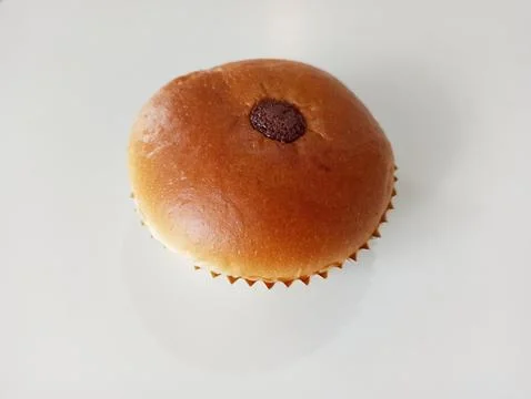 Fresh brown bun Stock Photos