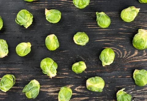 Fresh brussel cabbage Stock Photos