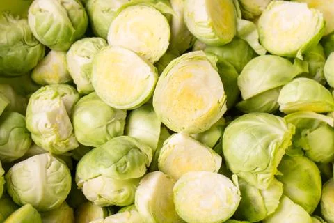 Fresh Brussels Sprouts Stock Photos
