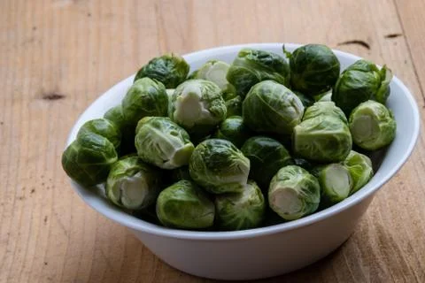 Fresh brussels sprouts Stock Photos