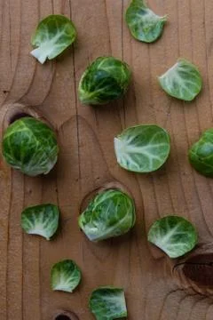 Fresh brussels sprouts Stock Photos