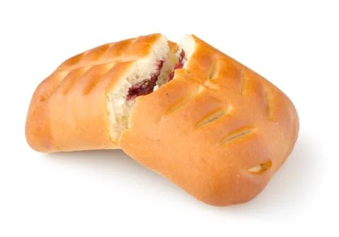 Fresh bun isolated Foto stock