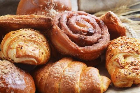 Fresh  buns Stock Photos