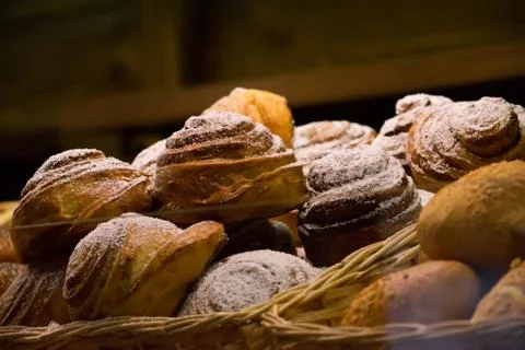 Fresh buns Stock Photos