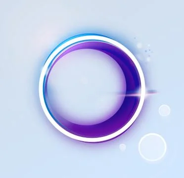 Fresh button design with shining effects Stock Illustration