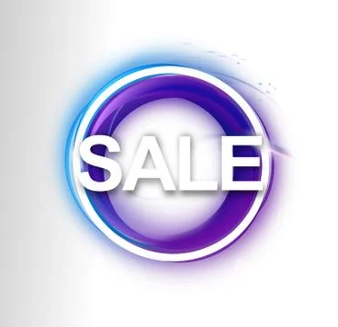 Fresh button design with shining effects Illustrazione stock