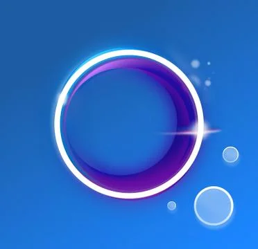 Fresh button design with shining effects Stock Illustration