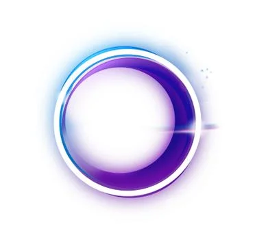Fresh button design with shining effects Stock Illustration