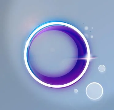 Fresh button design with shining effects Stock Illustration