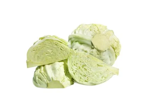 Fresh cabbage isolated on white background Foto stock
