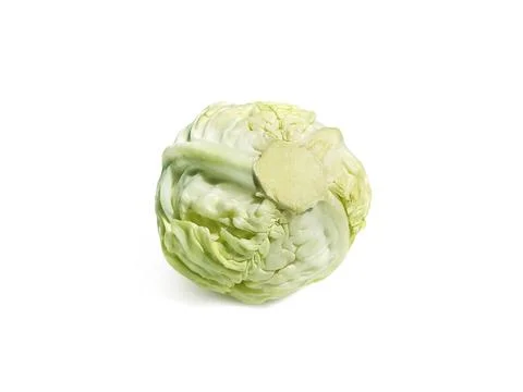 Fresh cabbage isolated on white background Stock Photos