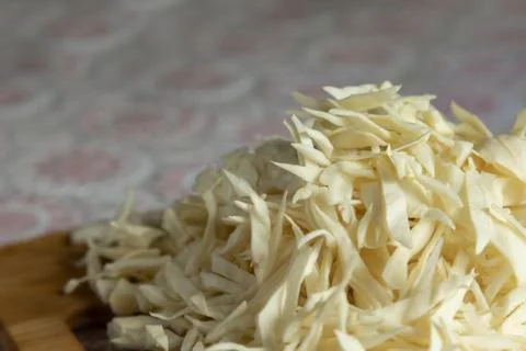 Fresh cabbage. Shredded. Cabbage on the table. Cabbage close up. 스톡 사진