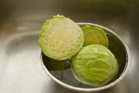 Fresh Cabbage slide Stock Photos