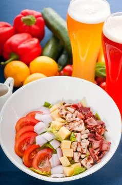 Fresh caesar salad Stock Photos