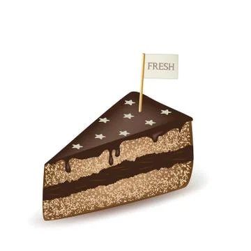 Fresh Cake Illustrazione stock