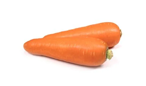 Fresh carrot isolated on white background Foto stock