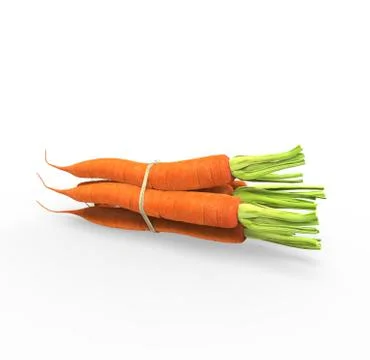 Fresh Carrots Stock Illustration