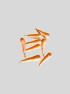 Fresh Carrots on Light Background Stock Photos
