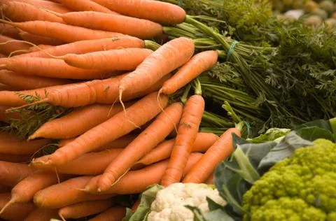 Fresh carrots Stock Photos