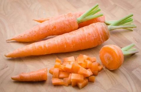 Fresh carrots Foto stock