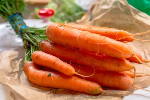 Fresh carrots Stock Photos