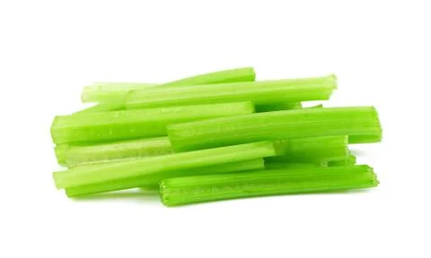 Fresh celery isolated on white background, celery vegetable for cooking Stock Photos