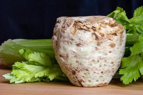 Fresh celery root Stock Photos