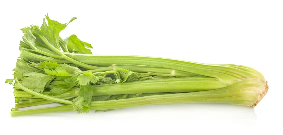 Fresh celery on white background Foto stock
