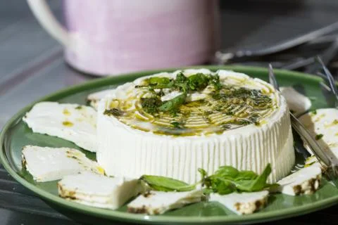 Fresh cheese Stock Photos