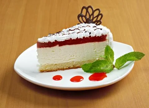 Fresh cheesecake Fotos Stock