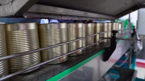 Fresh cherries to be canned, fa01 Video stock 285429606
