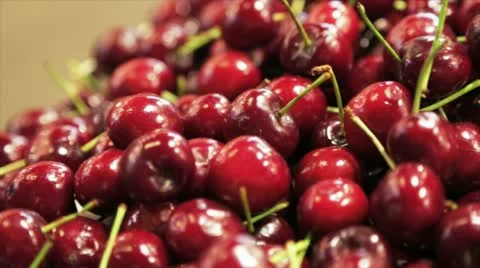 Fresh cherries Stock Footage 20512229