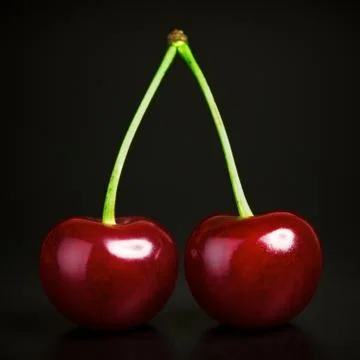 Fresh cherries Stock Photos