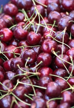Fresh cherries Foto stock