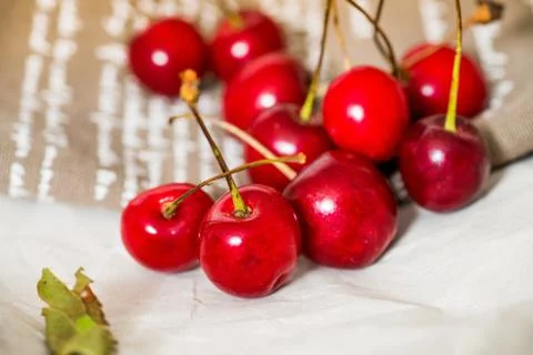 Fresh cherries Foto stock