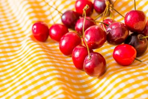 Fresh cherries Foto stock