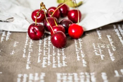 Fresh cherries Stock Photos