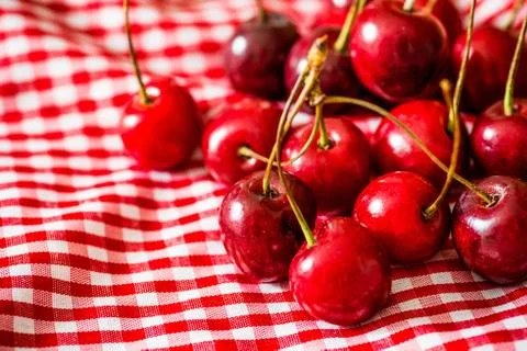 Fresh cherries Stock Photos