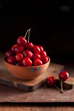 Fresh cherries Stock Photos