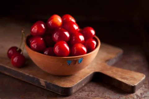 Fresh cherries Stock Photos