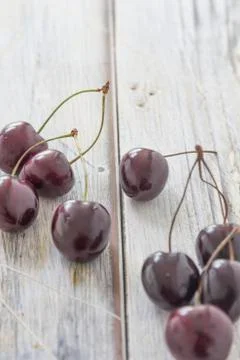 Fresh cherries Stock Photos