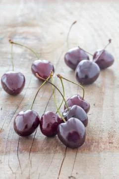 Fresh cherries Stock Photos