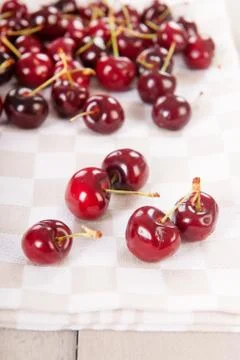 Fresh cherries Fotos Stock
