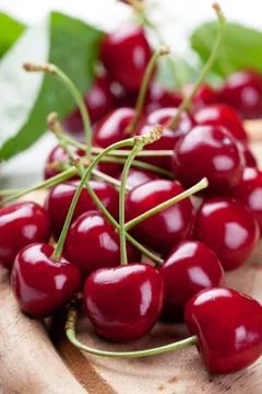 Fresh cherries Stock Photos
