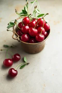 Fresh Cherries Stock Photos