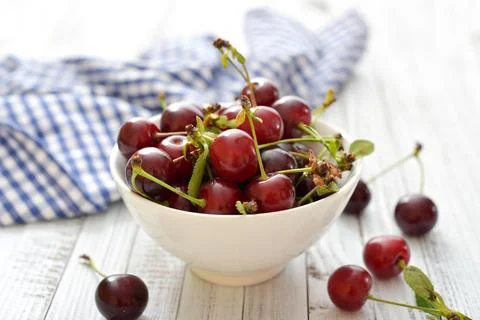 Fresh cherries Foto stock